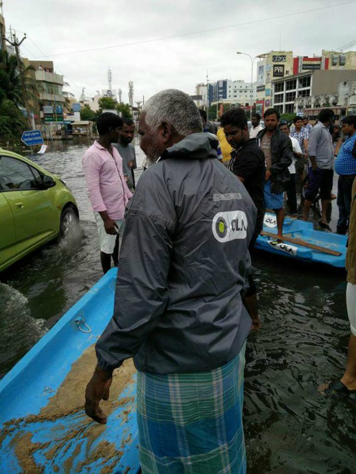Ola Launches Boat Service For Flood Hit Chennai